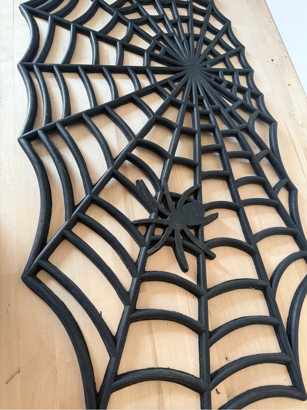 Black Spiderweb doormat -Party Decor